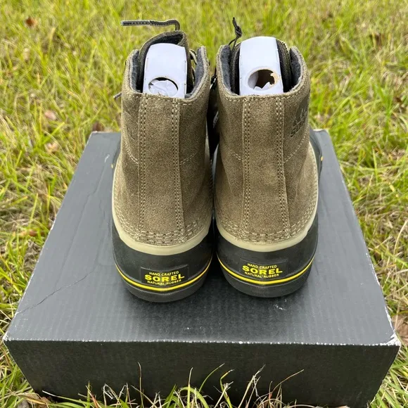 NWT Sorel Mens Chayanne Metro Lace Waterproof Boots Size Size 9.5 in Color Sage