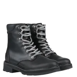 NWT SOREL Women’s Lenox Lace Up Waterproof Leather Combat Boots in Black Sz 12.