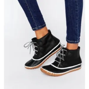 NWT Sorel Women’s Out n About Duck Boots Waterproof NL2133-011 Size 8