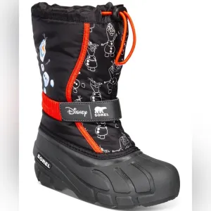 NWT Sorel x Disney Kids Flurry Frozen Olaf edition snow Boots