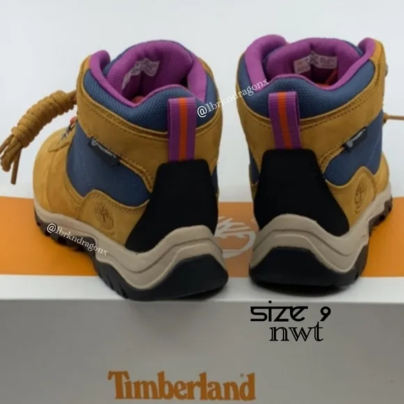 NWT Timberland Waterproof Purple Pink Blue Booties  Hiking Boots