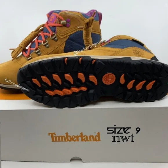 NWT Timberland Waterproof Purple Pink Blue Booties  Hiking Boots