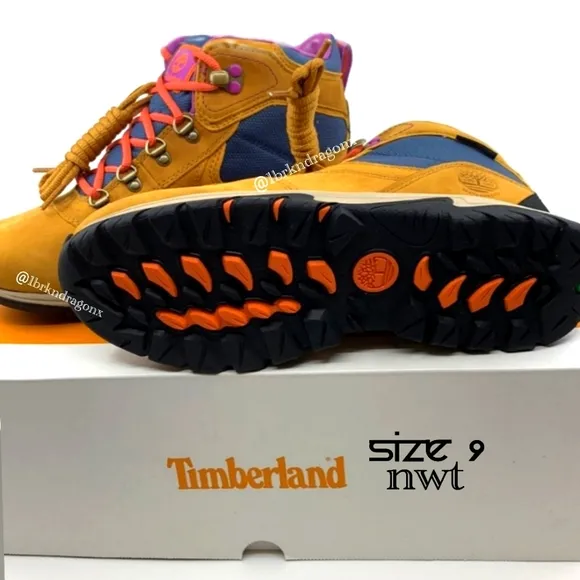 NWT Timberland Waterproof Purple Pink Blue Booties  Hiking Boots