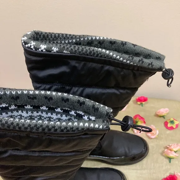 NWT Totes Waterproof Black Boots &quot;Caroline 2&quot; 10M