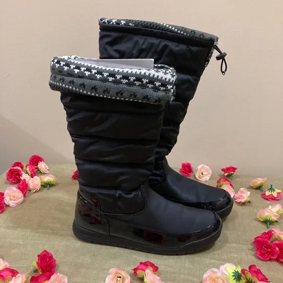 NWT Totes Waterproof Black Boots &quot;Caroline 2&quot; 10M