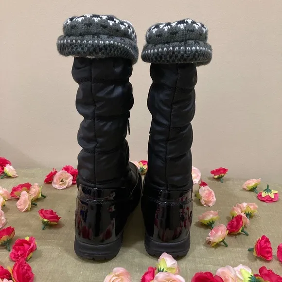 NWT Totes Waterproof Black Boots &quot;Caroline 2&quot; 10M