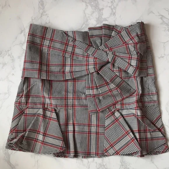 NWT Veronica Beard Picnic Plaid Skirt