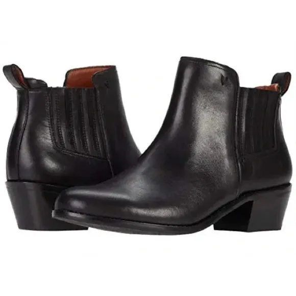 NWT Vionic Joy Bethany Waterproof Leather Boots 6 Black Booties Ankle Western
