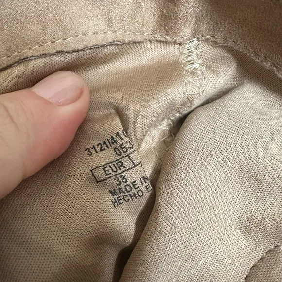 NWT Zara Tan Suede Slouch Boots