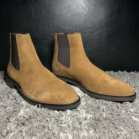 NWT Zara Split Leather Men’s Ankle Boots