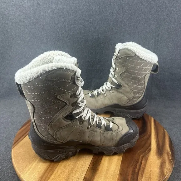 Oboz Bridger 9&quot; Women’s size 8.5 Insulated Waterproof Winter Boots Thinsulate