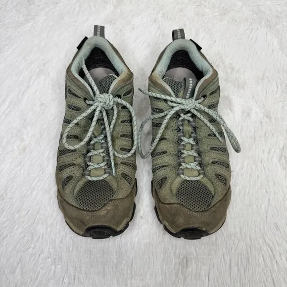 OBOZ / Sawtooth low dry hiking boots brown gray teal / 9
