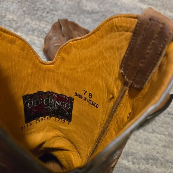 Old Gringo Boots western cowboy  cowgirl boots brown Leather 7B