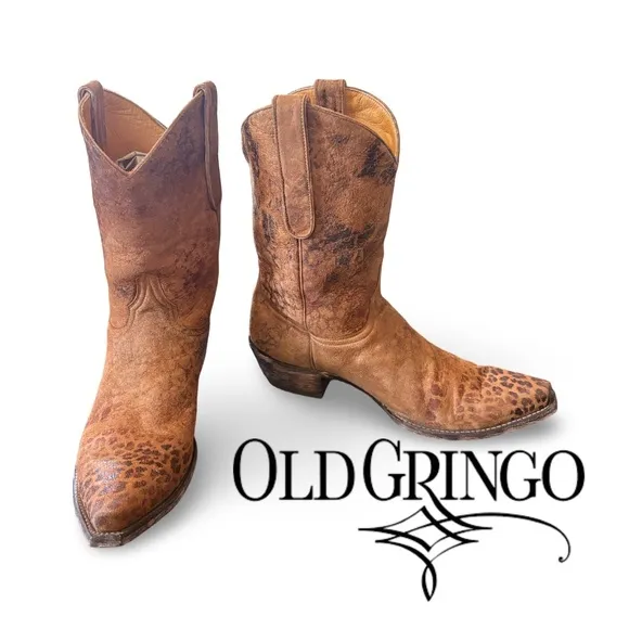 Old Gringo Leopardito YP boots. SZ 10