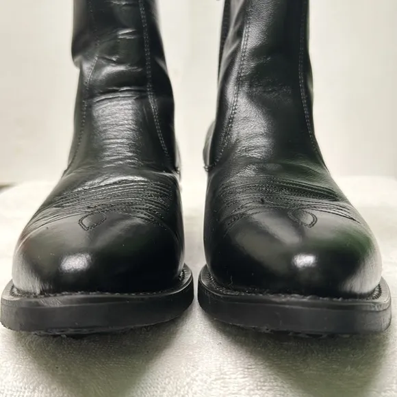 Old‎ West Leather Riding Ankle Boots