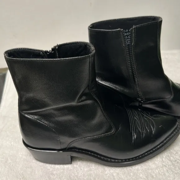 Old‎ West Leather Riding Ankle Boots