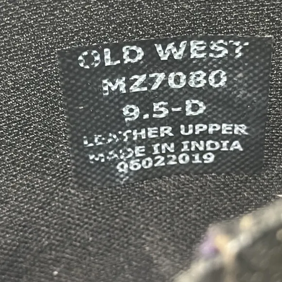 Old‎ West Leather Riding Ankle Boots