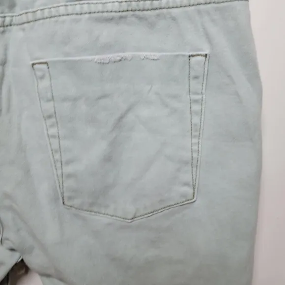 One Teaspoon Faded Khaki Shabbies Drawstring Boyfriend Jeans 100% Cotton Size M