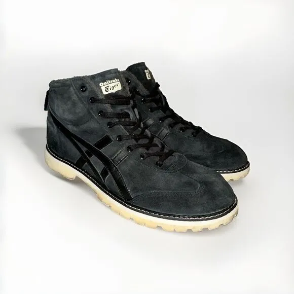 Onitsuka Tiger MEXICO RINKAN 1183B407-001 BLACK/BLACK Unisex Boots US 8 EU‎ 41.5