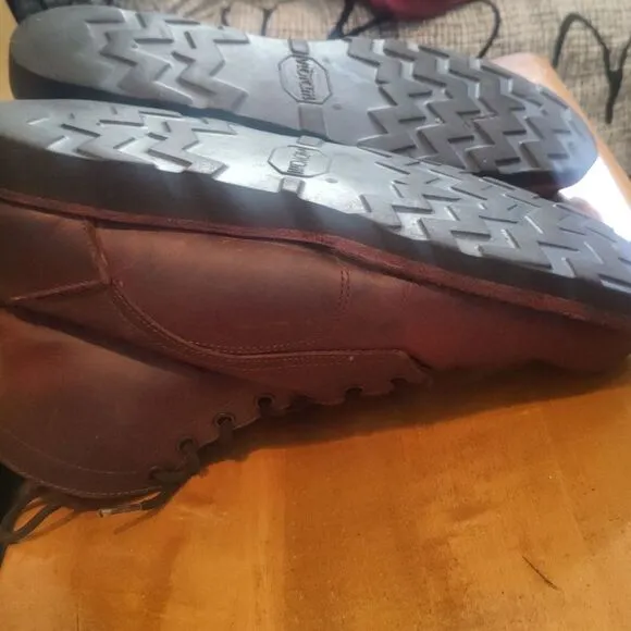 Origin USA brown boots vibram soles size 10 made in Maine