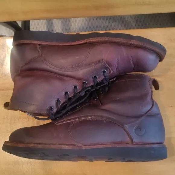 Origin USA brown boots vibram soles size 10 made in Maine