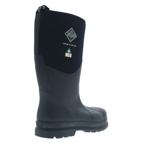 Original Muck Mens Chore Classic Tall Steel Toe Waterproof Black Boots (NWT)