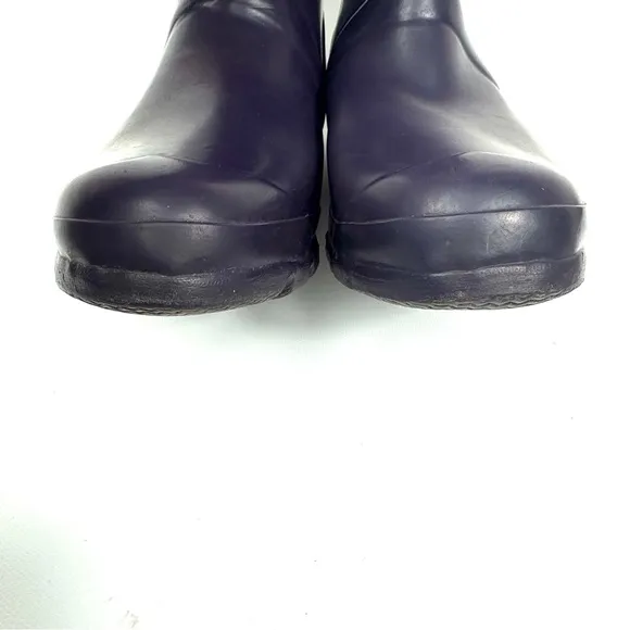 Original Tall Hunter Waterproof Rain Boots in Aubergine (dark purple) sz 8