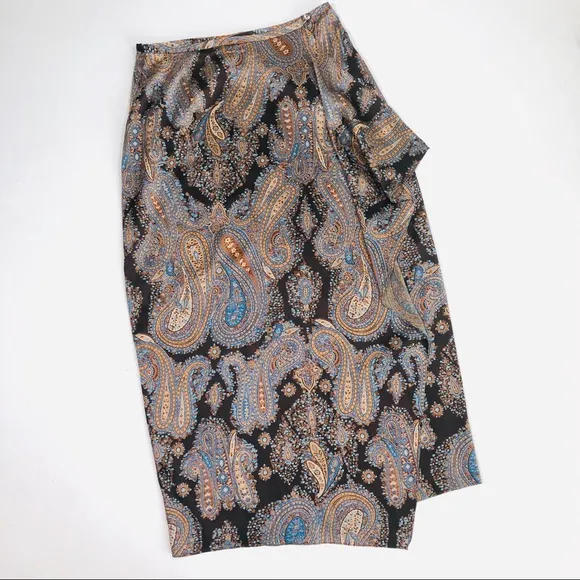 OSCAR DE LA RENTA silk skirt