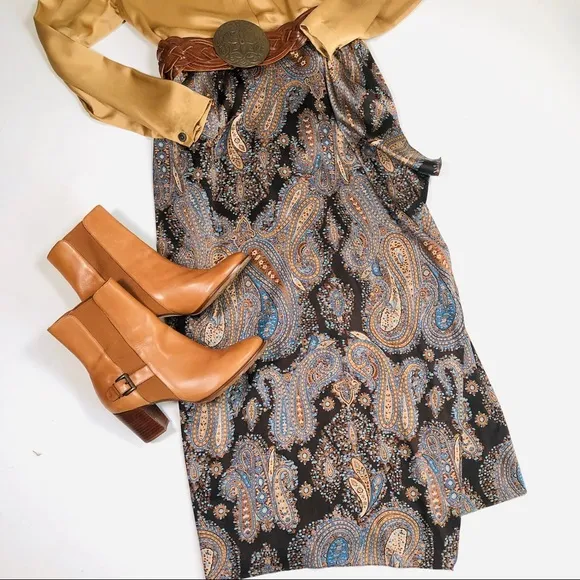 OSCAR DE LA RENTA silk skirt
