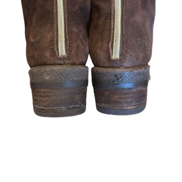 OTBT Women's Fernweh Mid-Shaft Suede Boots - Dark Brown Size 7.5