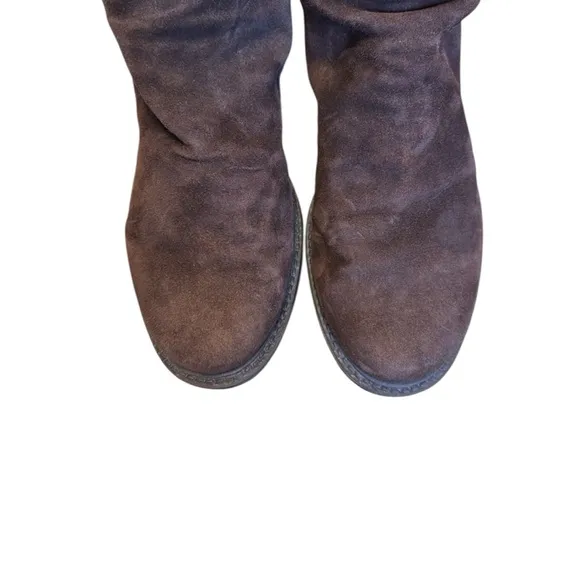 OTBT Women's Fernweh Mid-Shaft Suede Boots - Dark Brown Size 7.5