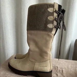 Overland Women's Gaia Shearling-Lined Waterproof Leather Boots size 41