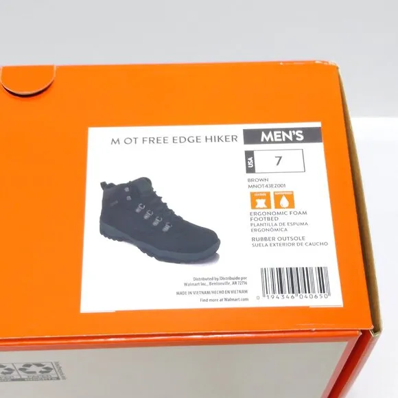 Ozark Trail Free Edge Hiker Boots Men 7 Leather Waterproof NWT