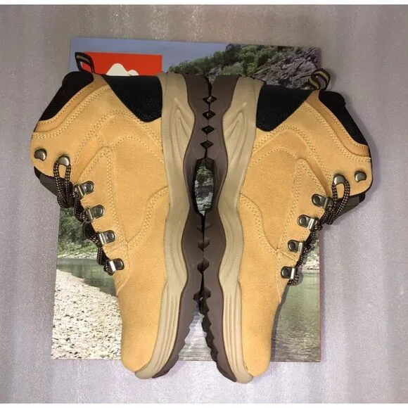 Ozark Trail M OT Free Edge Hiker Suede Wheat Boots Men's Size 7 Waterproof NEW