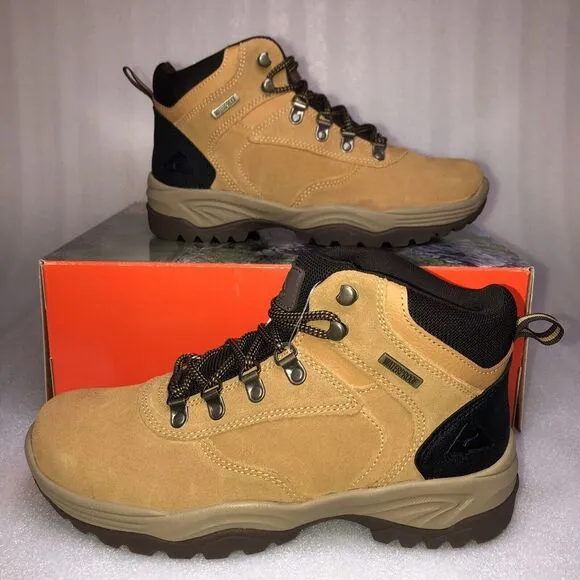 Ozark Trail M OT Free Edge Hiker Suede Wheat Boots Men's Size 7 Waterproof NEW