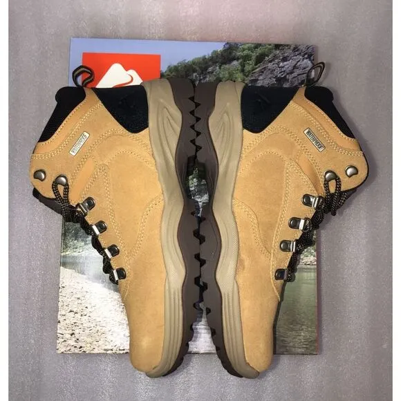 Ozark Trail M OT Free Edge Hiker Suede Wheat Boots Men's Size 7 Waterproof NEW