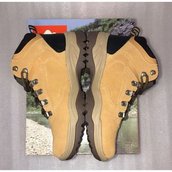 Ozark Trail M OT Free Edge Hiker Suede Wheat Boots Men's Size 7 Waterproof NEW