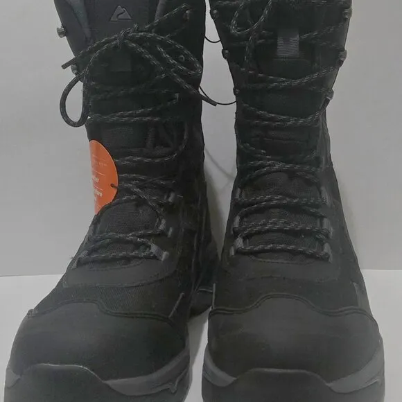 Ozark Trail Men's Premium Hydro Guard Snow Boot Mid Calf Leather Thinsulate Boot