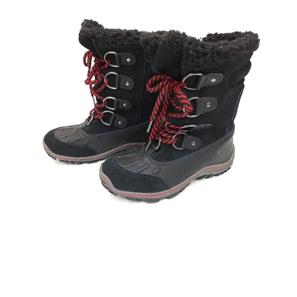 Pajar Canada Alina Black Winter Waterproof Womens Snow Boots Size 9-9.5