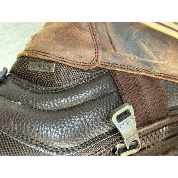 Pajar Canada Ankle Boots Men's 9-9.5 Waterproof Impermeable Brown Leather Zipper