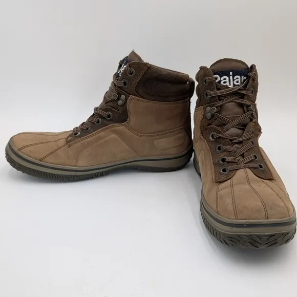 Pajar Canada Genaro Men’s Brown Fur Lined Waterproof Snow Boots Size 9-9.5 EUC