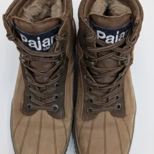 Pajar Canada Genaro Men’s Brown Fur Lined Waterproof Snow Boots Size 9-9.5 EUC
