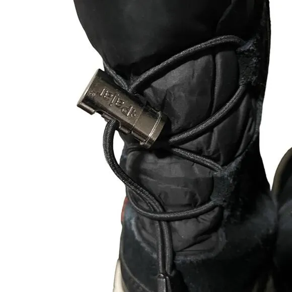 Pajar Canada Kady Black Waterproof Leather &amp; Fur Winter Boots Women’s Size 8-8.5