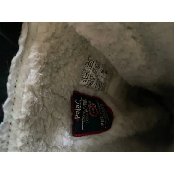 Pajar Canada Womens Snow Boots WATER PROOF Sherpa Lined Lace Up Toggle 8-8.5US