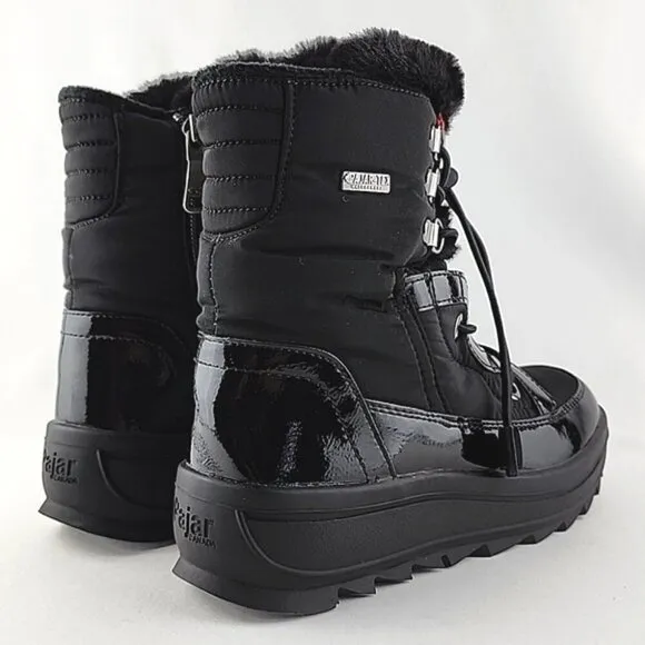 PAJAR Youth Tacey Black Winter Waterproof Zip Up Boot Thermal -30°C Size US 1.5