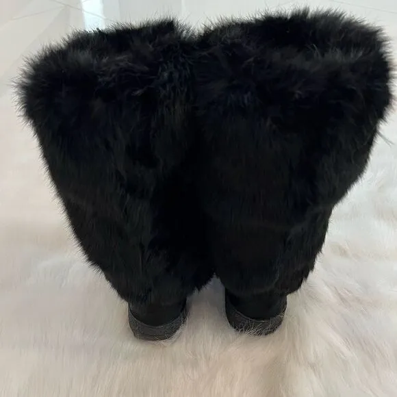 Pajar Juliana Exotic Rabbit Fur Boots (33,34)
