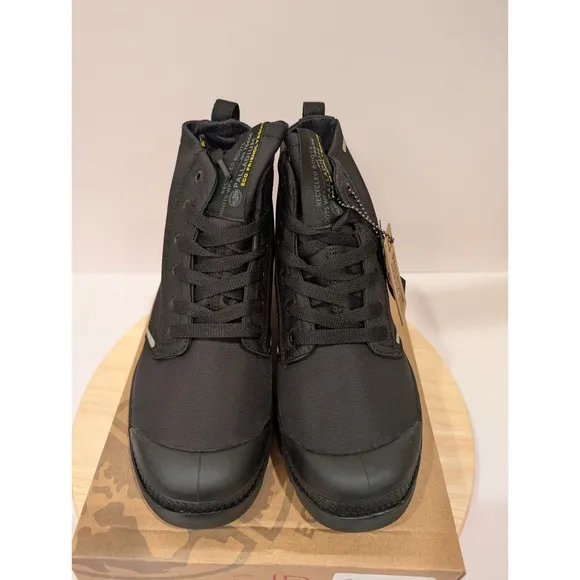 Palladium Pampa Lite Recycled Waterproof Unisex Boots Mens 3.5 Womens 5 Black