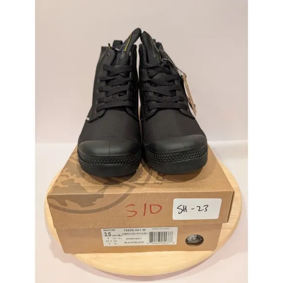 Palladium Pampa Lite Recycled Waterproof Unisex Boots Mens 3.5 Womens 5 Black