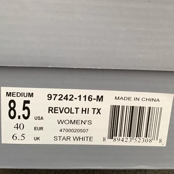 Palladium Women's Size 8.5 Revolt Hi TX Platform Boots Star White NIB 🌴