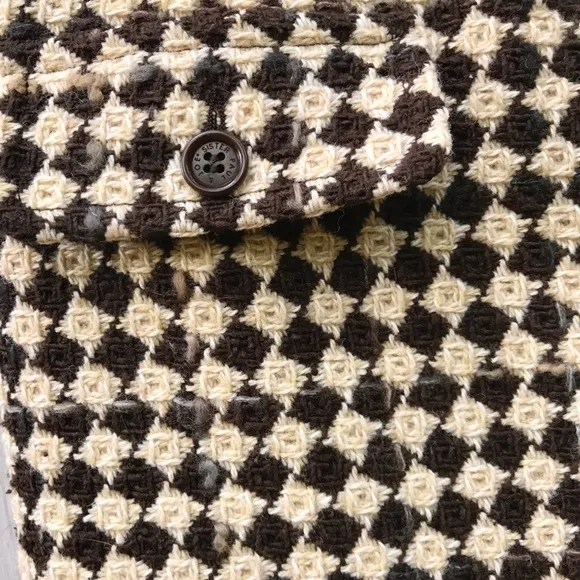 Paul &amp; Joe Sister Wool Tweed Houndstooth Skirt France